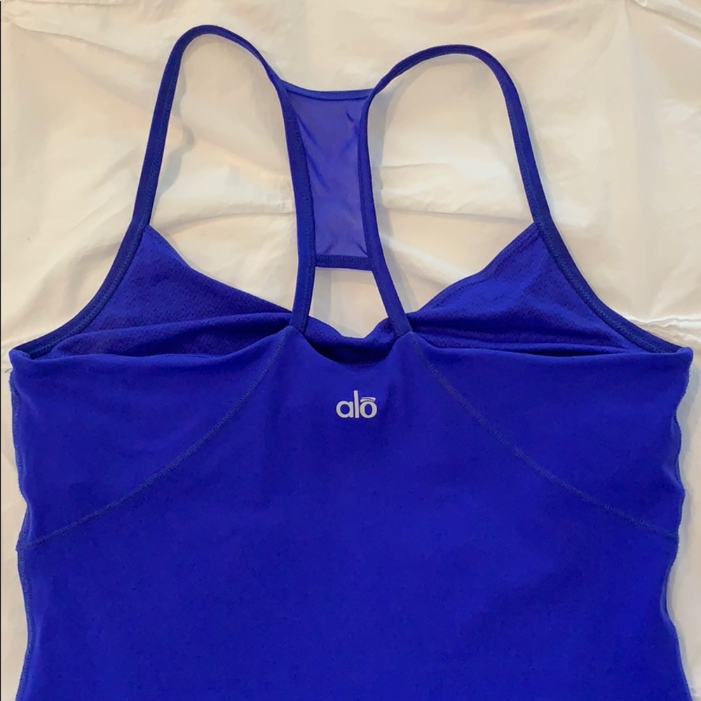 Cobalt blue Alo yoga tank, like new!